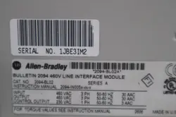 ALLEN BRADLEY 2094-BL02 KINETIX 6000 460V LINE INTERFACE MODULE SER A NEW PLC US