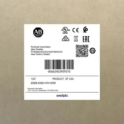 ORIGINAL NEW ALLEN-BRADLEY 2098-DSD-HV100X AB SERVO MOTOR FREE SHIPPING