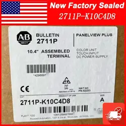 2711P-K10C4D8 NEW ALLEN-BRADLEY PANELVIEW PLUS STANDARD TERMINAL FREE SHIP AB