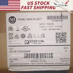 NEW SEALED 2711P-T15C22A9P ALLEN-BRADLEY PANELVIEW PLUS 7 GRAPHIC TERMINAL