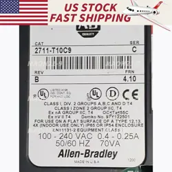 ALLEN-BRADLEY 2711-T10C9 PANELVIEW PLUS 700 COLOR/TOUCH NEW SEALED FREE SHIPPING