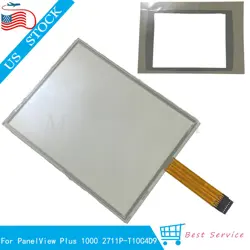 FOR ALLEN BRADLEY 2711P-RDT10C TOUCH SCREEN PANEL GLASS DIGITIZER & OVERLAY FILM