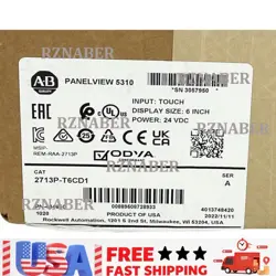 NEW ALLEN BRADLEY 2713P-T6CD1 PANELVIEW 5310 6 GRAPHIC TERMINAL US FREE TAX