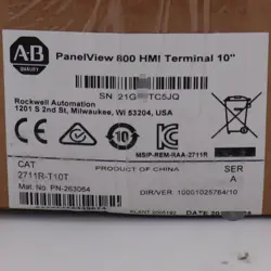 ALLEN-BRADLEY 2711R-T10T PANELVIEW 800 10.4-INCH HMI TERMINAL FREE SHIP