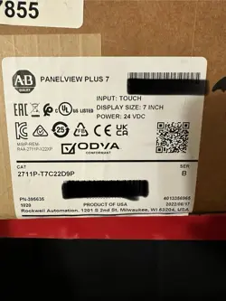 2022 IN ORIGINAL BOX ALLEN BRADLEY 2711P-T7C22D9P /B 0 MIN RUN-TIME NOT CHINA