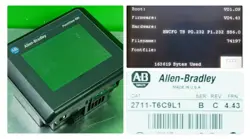 ALLEN BRADLEY 2711-T6C9L1 /B FRN-4.43 PANELVIEW 600 6