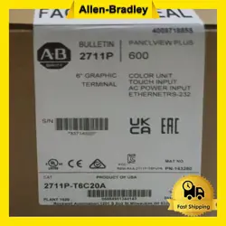 NEW ALLEN-BRADLEY 2711P-T6C20A 2711PT6C20A PANELVIEW PLUS 600 IN BOX US FREE TAX