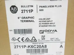 ALLEN BRADLEY 2711P-K6C20A8 PANELVIEW PLUS NEW BOX 2711P K6C20A8 FAST SHIPPING