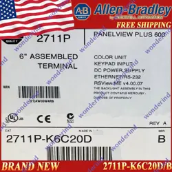 2711P-K6C20D/B BRAND NEW ALLEN-BRADLEY PANELVIEW 2711P-K6C20D 1PC FREE SHIP AB