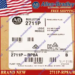 1PC 2711P-RP8A/B BRAND NEW FACTORY SEALED ALLEN-BRADLEY PANELVIEW LOGIC MODULE