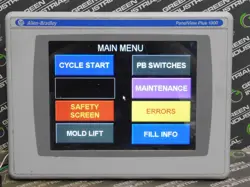 USED ALLEN BRADLEY 2711P-T10C4A1 PANELVIEW PLUS 1000 ASSEMBLED TERMINAL SER A