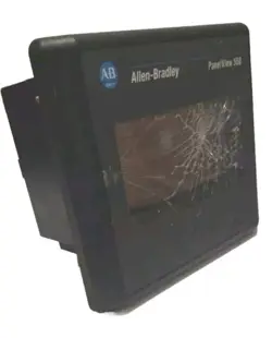 CRACKED SCREEN - PARTS ONLY - ALLEN-BRADLEY 2711-T5A5L1 SERIES B REV A FRN 4.20