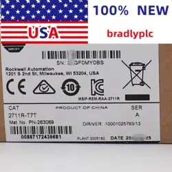 NEW SEALED ALLEN-BRADLEY 2711R-T7T PANELVIEW 800 7-INCH HMI TERMINAL 2711RT7T