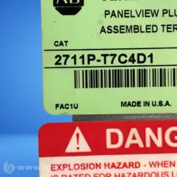 ALLEN BRADLEY 2711P-T7C4D1 PANELVIEW PLUS 700 OPERATOR INTERFACE 6896