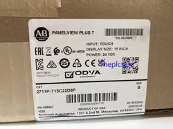 ALLEN-BRADLEY 2711P-T15C22D9P PANELVIEW PLUS 7GRAPHIC TERMINAL 2711P-T15C22D9P