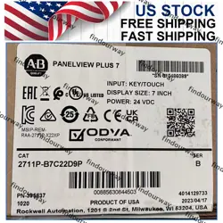 ALLEN BRADLEY 2711P-B7C22D9P HMI PANELVIEW PLUS 7 COLOR KEY TOUCH BRAND NEW AB
