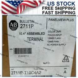 NEW ALLEN BRADLEY 2711P-T10C4A2 PANELVIEW PLUS 1000 TOUCH/COLOR TERMINAL US AB