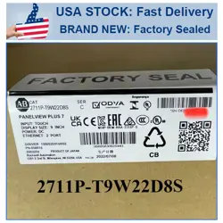 BRAND NEW 2711P-T9W22D8S ALLEN-BRADLEY HMI PANELVIEW PLUS 7 2711P-T9W22D8S SER C