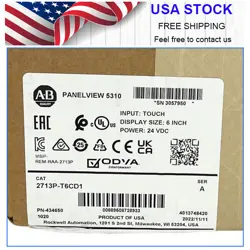 ALLEN BRADLEY 2713P-T6CD1 PANELVIEW 5310 6” GRAPHIC TERMINAL FACTORY SEALED US