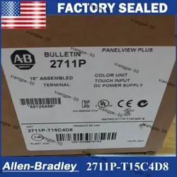 NEW FACTORY SEALED 2711P-T15C4D8 ALLEN BRADLEY SEALED 2711 TERMINAL 2711PT15C4D8