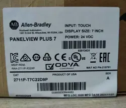 ALLEN-BRADLEY 2711P-T7C22D9P PANELVIEW PLUS 7 GRAPHIC TERMINAL NEW IN BOX