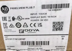 ALLEN-BRADLEY 2711P-T19C22D9P HMI PANELVIEW PLUS 7 TOUCH PANEL