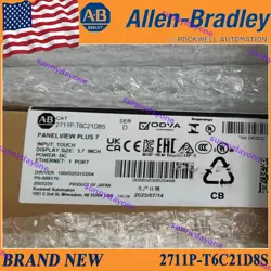 2711P-T6C21D8S ALLEN-BRADLEY HMI PANELVIEW PLUS 7 GRAPHIC TERMINAL 2711PT6C21D8S