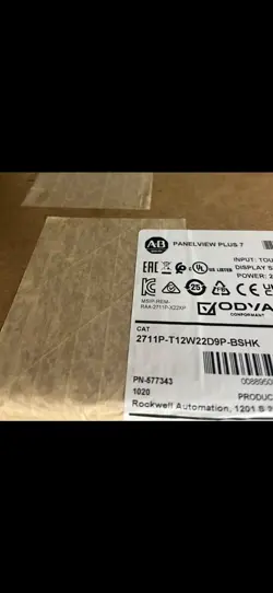 NEW ALLEN-BRADLEY 2711P-T12W22D9P-BSHK PANELVIEW PLUS 7 COLOR TOUCH 12 SERIES C