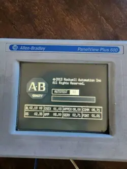 2711P-T6M20D8 ALLEN-BRADLEY PANELVIEW PLUS 600