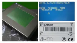 ALLEN-BRADLEY PANELVIEW 1000 CAT. 2711-T10C15 SERIES C FRN:4.20 TESTED GOOD