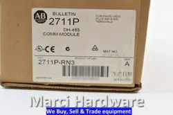 SURPLUS ALLEN BRADLEY 2711P-RN3 / 2711PRN3 SER A PANELVIEW DH-485 COMMUNICATION