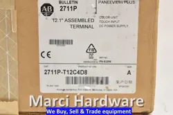 SURPLUS ALLEN BRADLEY 2711P-T12C4D8 /A PANELVIEW PLUS 6 1250 TOUCH/ENET/RS232 DC
