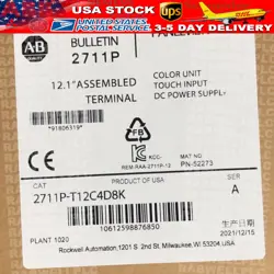 NEW FACTORY SEALED PLC ALLEN BRADLEY 2711P-T12C4D8K 2711PT12C4D8K