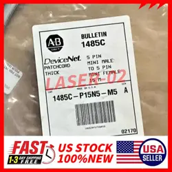 1485C-P15N5-M5 5PIN MINI MALE TO 5PIN MINI FEMALE 15M BRAND NEW ALLEN BRADLEY