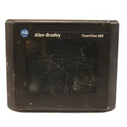 ALLEN BRADLEY 2711-T6C2L1 SER A REV E FRN 4.30 PANELVIEW 600 TOUCHSCREEN HMI PLC