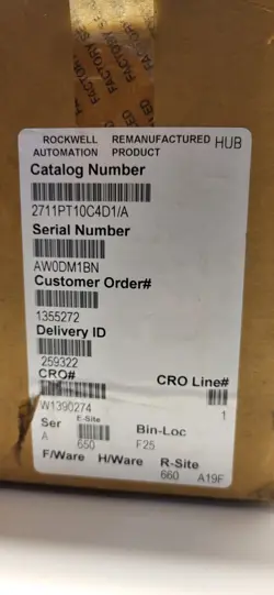 ALLEN BRADLEY 2711P-RDT10C 10.4-IN PANELVIEW PLUS COLOR TOUCH DISPLAY MODULE