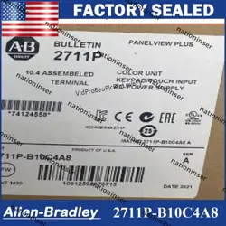 SEALED ALLEN BRADLEY 2711P-B10C4A8 /A PANELVIEW PLUS 1000 0 MIN. RUN-TIME AB