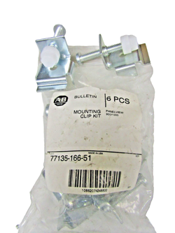🔥6) NEW ALLEN BRADLEY 2711 PANELVIEW 900/1000 MOUNTING CLIPS 77135-166-51 6 PK