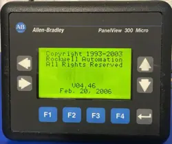 ALLEN BRADLEY 2711-M3A18L1 SERIES A REV G PANELVIEW 300 MICRO RS-232 FRN 4.46
