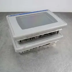 LOT OF 2 ALLEN-BRADLEY PANELVIEW PLUS 700 TERMINALS 2711P-T7C4A W/LOGIC MODULES