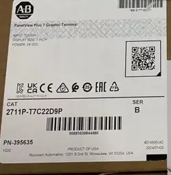 ALLEN-BRADLEY PANELVIEW PLUS 7 GRAPHIC TERMINAL 2711P-T7C22D9P