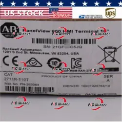 NEW IN SEALED BOX ALLEN-BRADLEY 2711R-T10T   800 10.4-INCH HMI TERMINAL