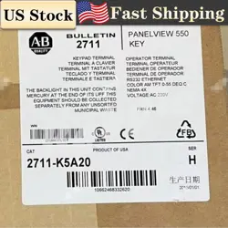 1 PCS NEW IN BOX ALLEN BRADLEY 2711-K5A20 SER H FRN 4.46 FREE SHIP 2711K5A20