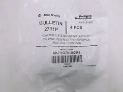 4 PIECE ALLEN-BRADLEY 2711P ADAPTER PLATE MOUNTING LEVER KIT 252866