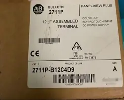 2711P-B12C4D9 /A  ALLEN BRADLEY PANELVIEW PLUS 6 1250 KEY/TOUCH/ENET/RS232 NEW