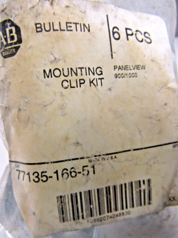 ✌️6) NEW ALLEN BRADLEY PANELVIEW 900/1000 MOUNTING CLIPS 77135-166-51 SET OF 6