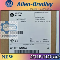 ALLEN BRADLEY 2711P-T12C4A9 PANELVIEW PLUS 1250 TOUCH HMI NEW AB 2711P T12C4A9