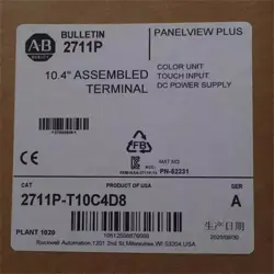 ALLEN-BRADLEY 2711P-T10C4D8 SER A HMI PANELVIEW PLUS TERMINAL 2711P-T10C4D8 NEW