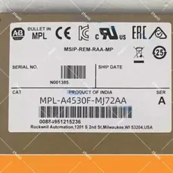 MPL-A4530F-MJ72AA SERVO MOTOR ALLEN-BRADLEY NEW SEALED FREE SHIPPING