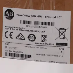 2711R-T10T SERIES A ALLEN BRADLEY PANELVIEW 800 HMI COLOR TERMINAL
